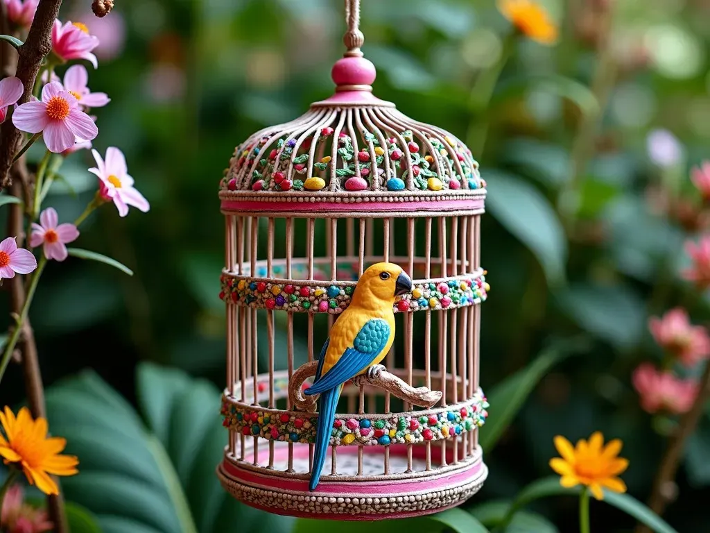 カラフルな鳥かご