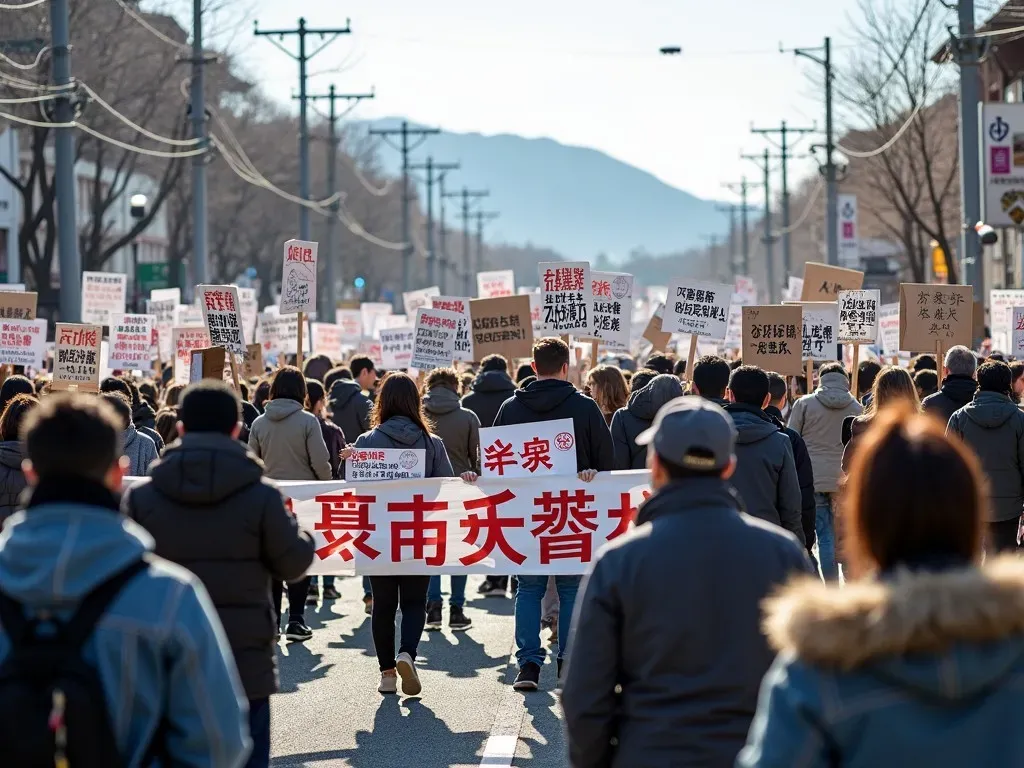 地域住民の抗議活動