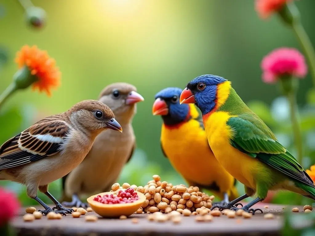 鳥の食事